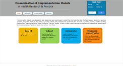 Desktop Screenshot of dissemination-implementation.org
